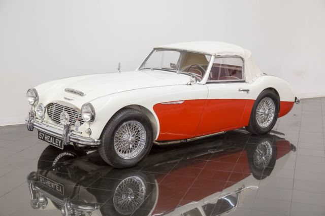 1957 Ivory White / Red Austin Healey 100/6 BN4 Roadster Convertible