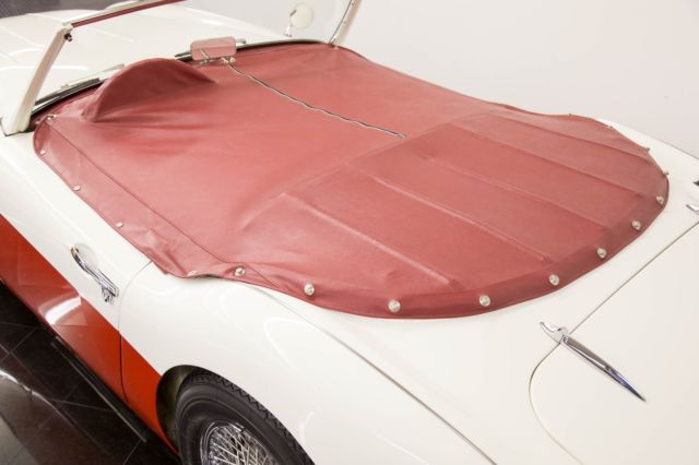 1957 Ivory White / Red Austin Healey 100/6 BN4 Roadster Convertible