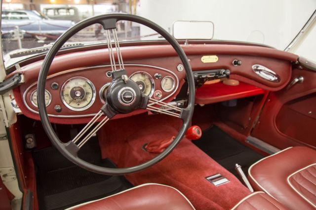 1957 Ivory White / Red Austin Healey 100/6 BN4 Roadster Convertible