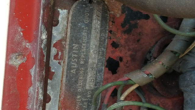 1957 Red Austin Healey 100-6 BN4 Convertible