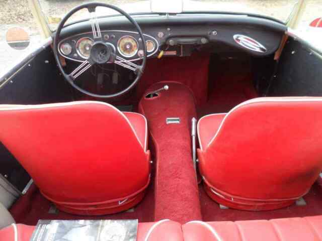 1957 Old English White Austin Healey 3000 Convertible