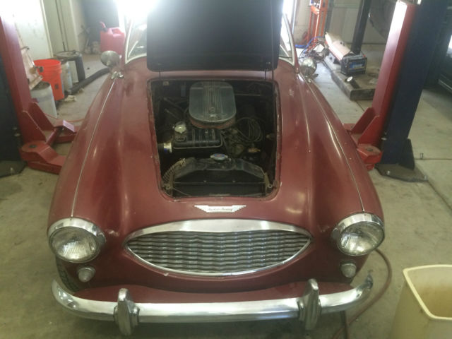 1957 Red Austin Healey Other Convertible