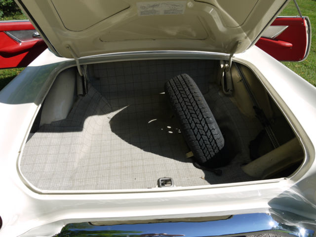 1957 White Ford Thunderbird Convertible