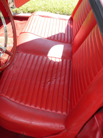 1957 White Ford Thunderbird Convertible