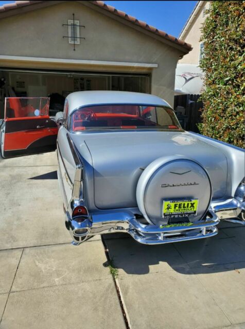 1957 Silver Chevrolet Bel Air/150/210 Coupe