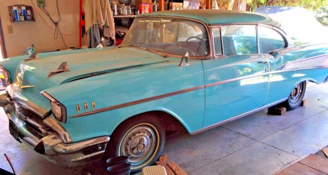 1957 Blue Chevrolet Bel Air/150/210 Coupe