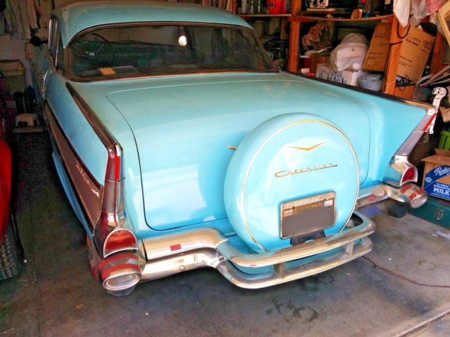1957 Blue Chevrolet Bel Air/150/210 Coupe