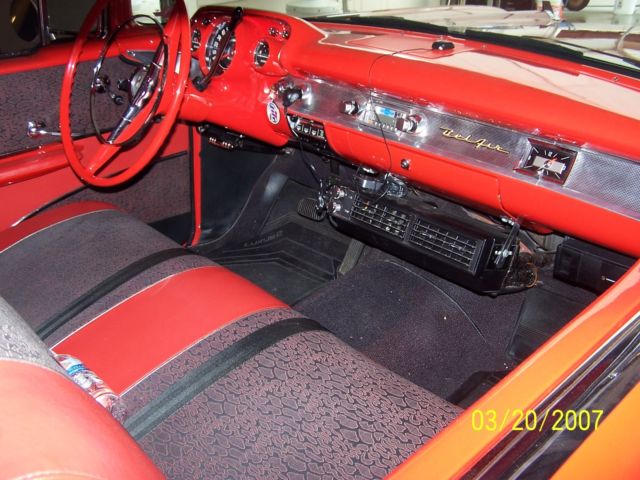 1957 White/Red Chevrolet Bel Air/150/210 2 door h/t