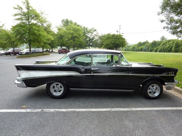 1957 Black Chevrolet Bel Air/150/210 Coupe
