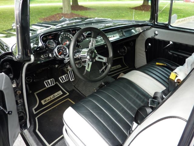 1957 Black Chevrolet Bel Air/150/210 Coupe