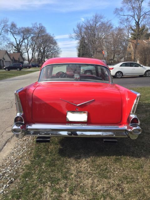 1957 Red Chevrolet Bel Air/150/210