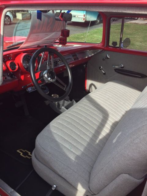 1957 Red Chevrolet Bel Air/150/210