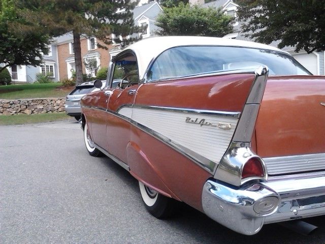 1957 Sierra Gold Chevrolet Bel Air/150/210 4 dr Sprt Hardtop