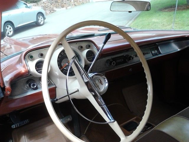 1957 Sierra Gold Chevrolet Bel Air/150/210 4 dr Sprt Hardtop