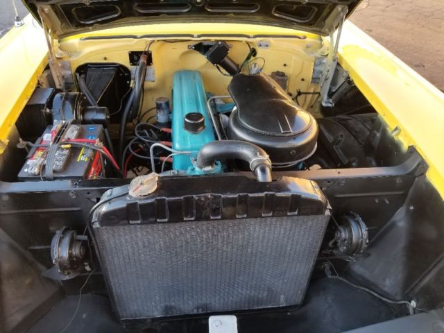 1957 Yellow Chevrolet Bel Air/150/210 Sedan