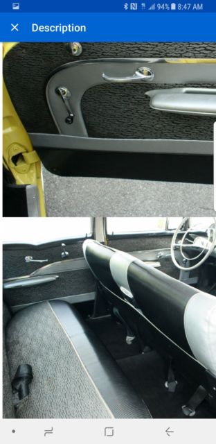 1957 Yellow Chevrolet Bel Air/150/210 Sedan