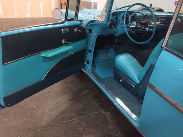 1957 Turquoise Chevrolet Bel Air/150/210