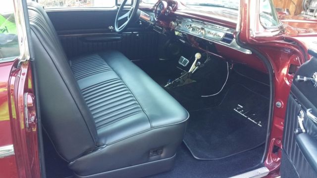 1957 Burgundy Chevrolet Bel Air/150/210 Coupe