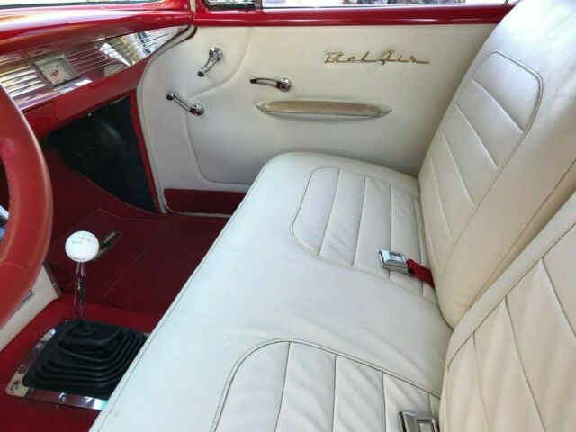 1957 Red Chevrolet Bel Air/150/210 Coupe