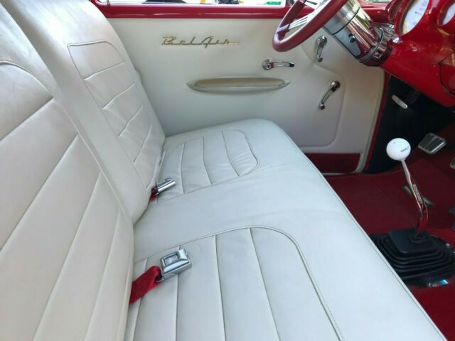 1957 Red Chevrolet Bel Air/150/210 Coupe