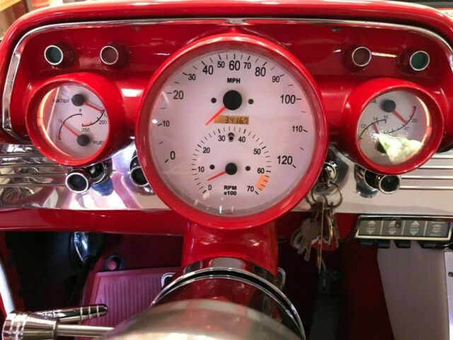 1957 Red Chevrolet Bel Air/150/210 Coupe