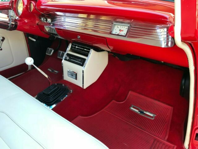 1957 Red Chevrolet Bel Air/150/210 Coupe