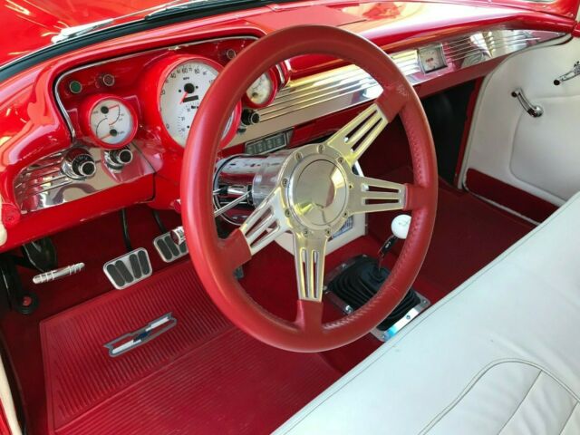 1957 Red Chevrolet Bel Air/150/210 Coupe