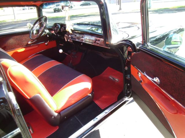 1957 Black Chevrolet Bel Air/150/210 Coupe
