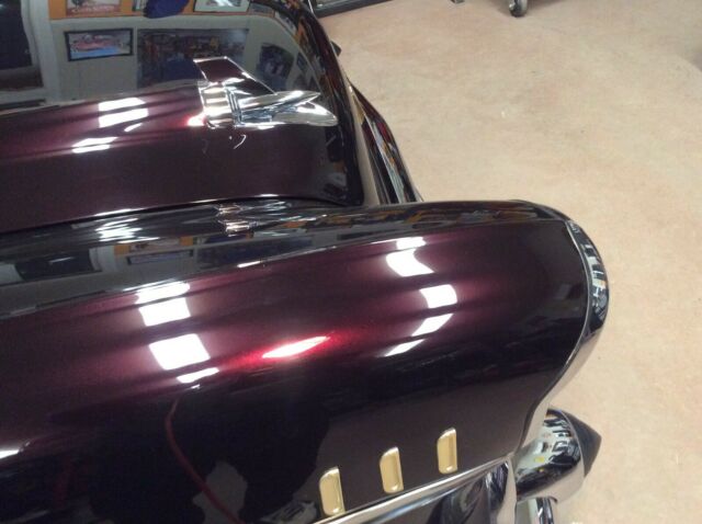 1957 Purple Chevrolet Bel Air/150/210 sport coupe