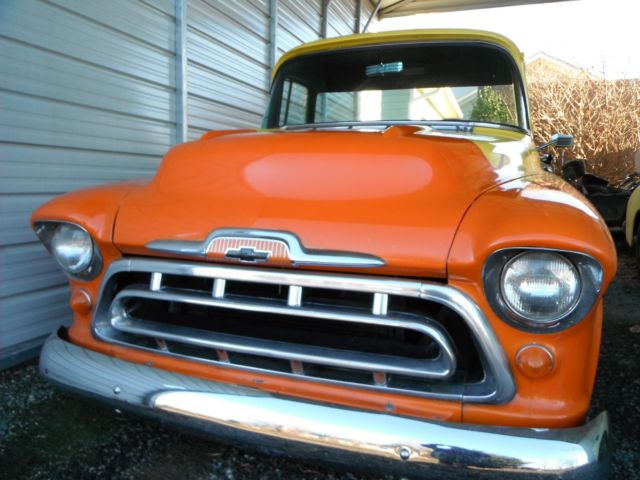 1957 Yellow Chevrolet Other Pickups Standard Cab Pickup