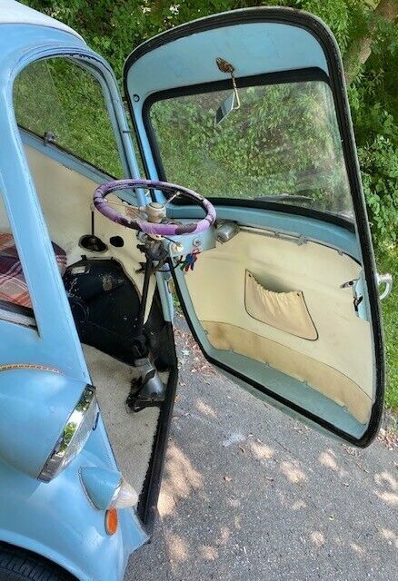 1957 Blue BMW Isetta Coupe