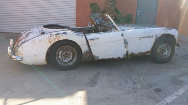 1957 White Austin-Healey 100-6