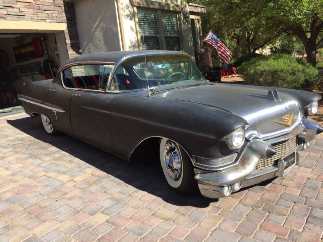 1957 Cadillac Sedan Deville 57 Hot Rod Rat Rod Kustom Black Plate Car ...