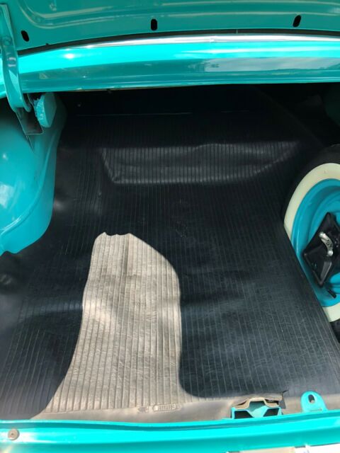 1957 Tropical Turquoise/India Ivory Chevrolet Bel Air/150/210 Coupe