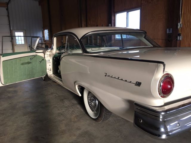 1957 Cream Ford Fairlane 2 Door