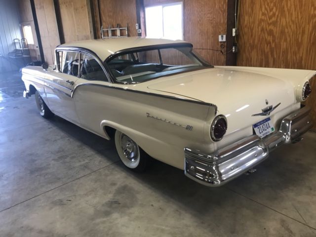 1957 Cream Ford Fairlane 2 Door
