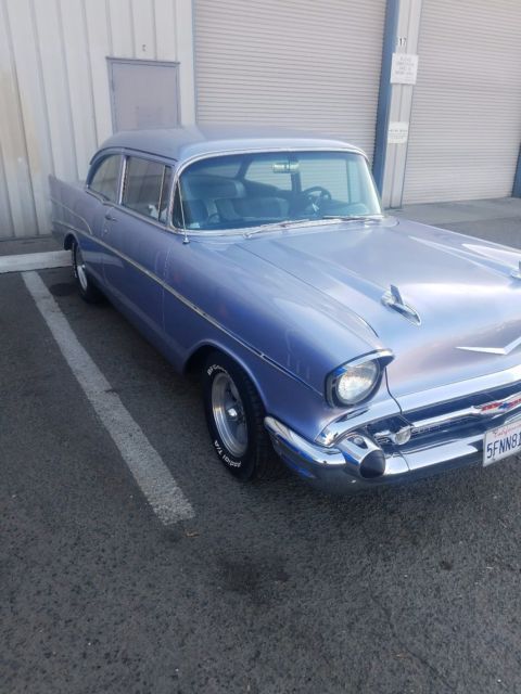 1957 Blue Chevrolet Bel Air/150/210 Coupe