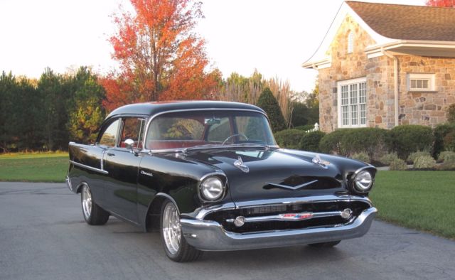 1957 Black Chevrolet Bel Air/150/210 Coupe
