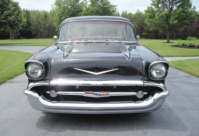 1957 Black Chevrolet Bel Air/150/210 Coupe