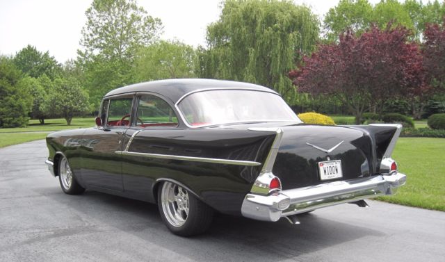 1957 Black Chevrolet Bel Air/150/210 Coupe