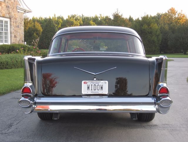 1957 Black Chevrolet Bel Air/150/210 Coupe