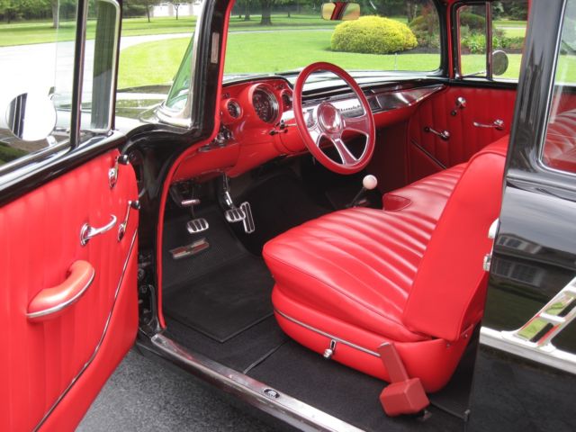 1957 Black Chevrolet Bel Air/150/210 Coupe