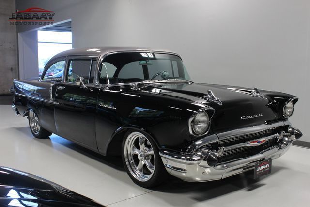 1957 Black Chevrolet Bel Air/150/210 Coupe