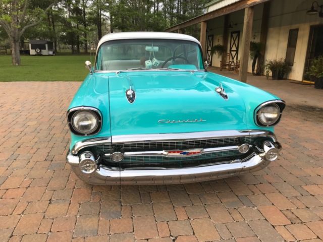 1957 Blue Chevrolet Bel Air/150/210 Coupe