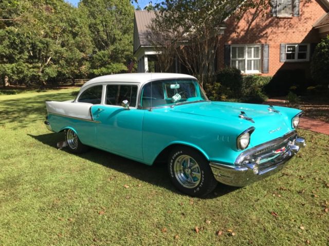 1957 Blue Chevrolet Bel Air/150/210 Coupe