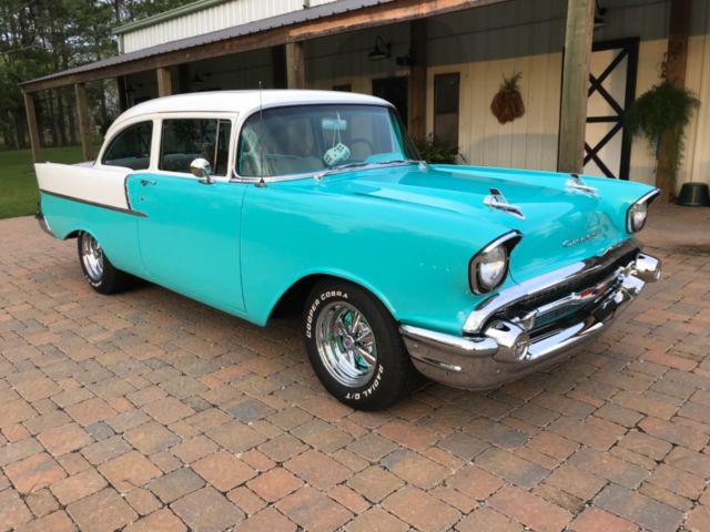 1957 Blue Chevrolet Bel Air/150/210 Coupe