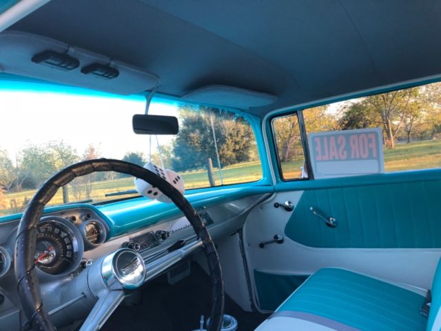 1957 Blue Chevrolet Bel Air/150/210 Coupe