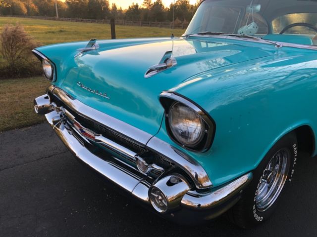 1957 Blue Chevrolet Bel Air/150/210 Coupe