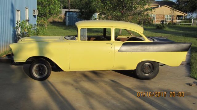 1957 Yellow Chevrolet Bel Air/150/210