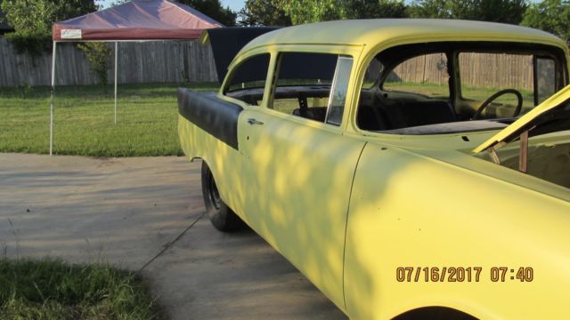 1957 Yellow Chevrolet Bel Air/150/210